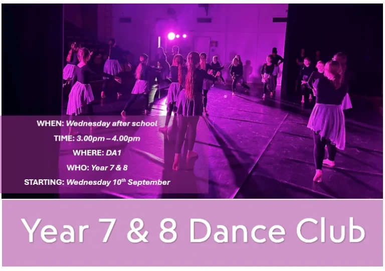 Year 7 and 8 Dance Club